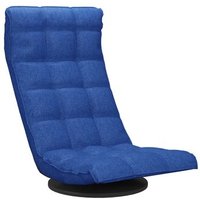 Silla giratoria de suelo de tela Vidaxl