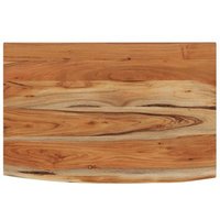 Estante de pared rectangular de madera de acacia 70x40x3,8 cm