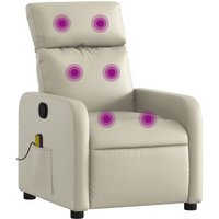 Sillón Reclinable de Masaje con Cuero Sintético Vidaxl