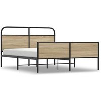 Estructura de cama metal sin colchón 160x200 cm