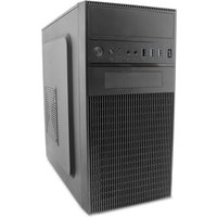 Caja PC Coolbox M580 con soporte para candado y cierre Kensingto, fuente de 500W incluida