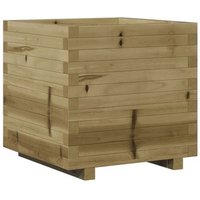 Jardinera de Madera de Pino Impregnada 50x50x49,5 cm Vidaxl