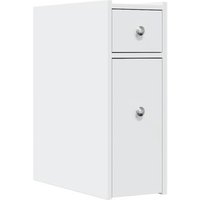 Armario de Baño Estrecho con Ruedas Madera de Ingeniería