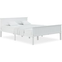 Estructura De Cama Sin Colchón Madera De Pino 160x200 Cm Vidaxl