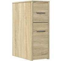 Armario de Baño Estrecho con Ruedas Madera Roble Sonoma