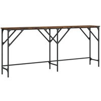 Mesa Consola Madera De Ingeniería Roble 180x29x75 Cm Vidaxl