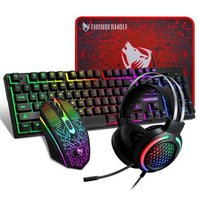 Extralink Tf400 4 en 1: Conjunto de teclado, ratón, pad y auriculares