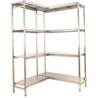 Estantería Inoxidable Simoninox Corner 4 estantes 2000x1360x500 mm