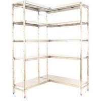 Estantería Inoxidable Simoninox Corner 5 Estantes 2000x1360x500 mm