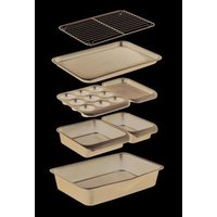 Masterclass Smart Space Stacking Juego de 7 Bandejas Antiadherentes para Hornear en Caja de Regalo