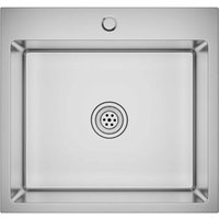 Fregadero de cocina hecho a mano en acero inoxidable Vidaxl