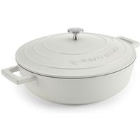 Masterclass Cacerola Poco Profunda con Tapa 4 L 28 cm Aluminio Fundido Ligero Apta para Inducción y Horno