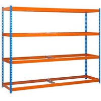 Estantería Simonforte 1504-4 sin tornillos ni estantes 2000x1500x450 mm