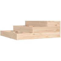 Jardinera de Madera Maciza de Pino 78x78x27 cm Vidaxl