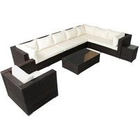 Salento Salón De Jardín De 8 Plazas En Resina Trenzada