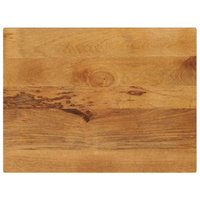 Tablero de Mesa Rectangular de Madera Maciza de Mango 80x60x2,5 cm – Vidaxl