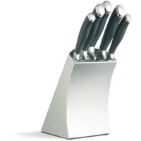 Masterclass Trojan Set de 6 cuchillos de cocina con bloque, acero inoxidable