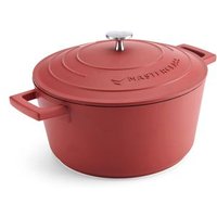 Masterclass Cacerola con Tapa Mediana 4L/24 cm de Aluminio Fundido Ligero, Apta para Horno e Inducción