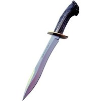 Cuchillo de caza Chevreuil-22s con muela y puño de 11,5 cm