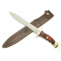Cuchillo de Caza Chevreuil-22r, Hoja Mova 22 cm, Puño de Madera Prensada