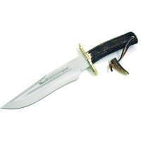 Cuchillo de Caza Muela Magnum Magnum-23a, Puño de Asta de Ciervo y Latón, 460 g