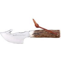 Cuchillo de Caza Muela Raccoon Raccoon-8a Desollador con Puño de Asta de Ciervo y Hoja de 8 cm