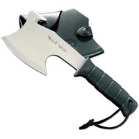 Hacha de Caza Muela Hg-S, Mango de goma inyectada 13 cm, Hoja 15 cm, 520 g + Tarjeta Multiusos