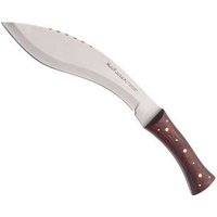Cuchillo Kukri de 26 cm con mango de rosewood prensado y tarjeta multiusos de regalo