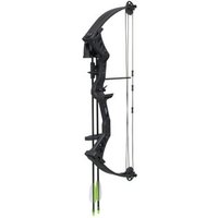 Arco compuesto Hellbow Besra de iniciación con poleas regulables 19-25 lbs, apertura 19-20.5