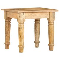 Mesa Auxiliar de Madera Maciza con Mango 43x43x40 cm - Vidaxl