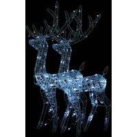 Adorno de Renos de Navidad Acrílico 2 Unidades 120 cm