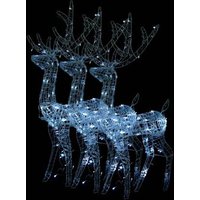 Adorno de Renos de Navidad Acrílico 3 Unidades 120 cm