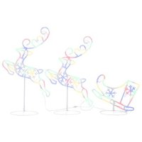 Renos Voladores y Trineo 260x21x87 cm