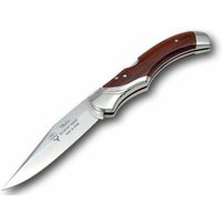 Navaja Muela Serie GL-10COA con mango de cocobolo y alpaca, hoja de 9,5 cm, bloqueo, 21,5 cm total