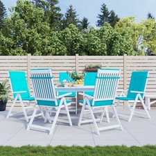 Cojín Silla Respaldo Alto 6 Piezas Tela