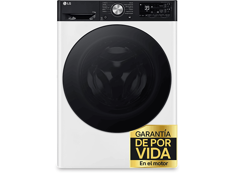 Lavadora LG F4WR7511AGH Serie 750, 11kg, 1400 rpm, 14 programas