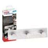 Perchero Adhesivo Tesa Powerboton Triple Carga Máxima 12 Kg 40x192x82 mm