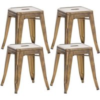 Set de 4 Taburetes Bajos Armin Metal