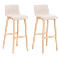 CLP Set de 2 taburetes Hover en tela