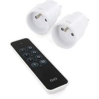 Conjunto de 2 enchufes Nano con mando a distancia 2300W - Dio Connected Home