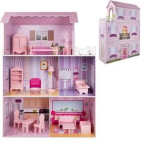 Woomax Casa de muñecas de madera