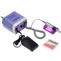 Pulidora de Uñas Dam 15W con Pedal de Control, 28.000 rpm, 6 cabezales de pulido y 6 limas