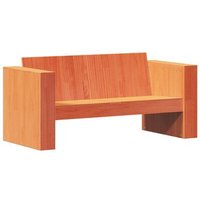 Sofá de jardín 2 plazas de madera de pino 134x60x62 cm