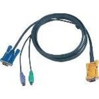 Cable KVM VGA macho con conector 2x PS/2 - Aten Sphd15-y 6.0 m