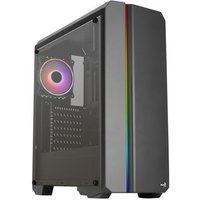 Aerocool Genesis v2 – Caja PC ATX con panel frontal LED ARGB y ventilador ARGB de 12 cm