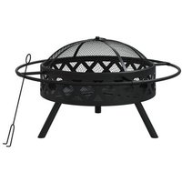 Brasero con Atizador de Acero XXL 70 cm – Vidaxl