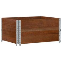 Vidaxl Jardinera de madera maciza de pino 80x60 cm