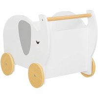 Carrito Infantil Elefante de Madera 35x39 cm
