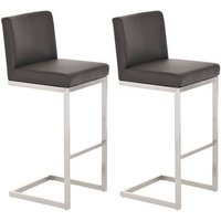 Set de 2 Taburetes Paros Simil Cuero