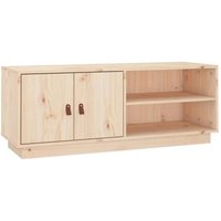 Mueble de TV de Madera Maciza de Pino 105x34x40 cm - Vidaxl